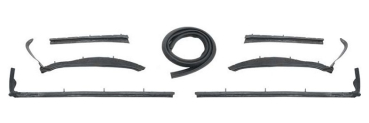 Convertible Top Frame Weatherstrip Set for 1961-64 Chevrolet Impala Convertible - 7-piece