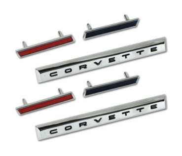 Fender Emblem Set for 1961 Chevrolet Corvette - 6-Piece