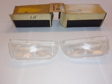 Park/Turn Light Lenses -Clear- for 1962 Pontiac Catalina - Pair