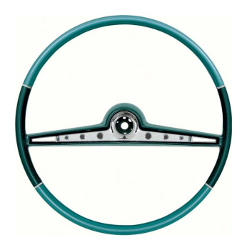 Lenkrad mit Hupenbalken für 1962 Chevrolet Impala - Zweifarbig Blau / 17"