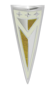 Header Panel Emblem for 1962 Pontiac Grand Prix - Arrowhead