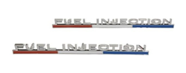 Kotflügel-Embleme für 1963-64 Chevrolet Corvette - FUEL INJECTION