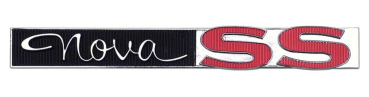 Trunk Lid Emblem for 1963-64 Chevrolet Nova SS - Nova SS