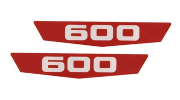 Hood Emblem Inserts for 1963-64 Ford F600 - 600 Set