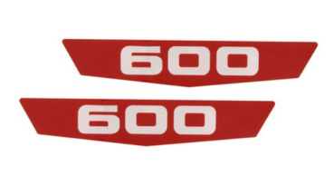 Haubenemblem-Einsätze für 1963-64 Ford F600 - 600 Set