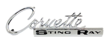 Rear Emblem for 1963-65 Chevrolet Corvette - Corvette STING RAY