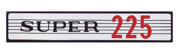"Super 225" Luftfilter-Decal für 1963-69 Plymouth
