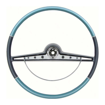 Steering Wheel with Horn Ring for 1963 Chevrolet Impala - Two-Tone Blue