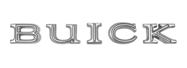 Heck-Emblem für 1964-65 Buick Skylark - Buchstaben "BUICK"