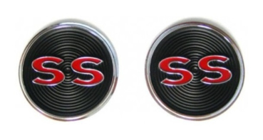 Door Panel Emblems for 1964 Chevrolet Impala SS - Pair