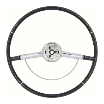 Steering Wheel with Horn Ring for 1964 Chevrolet Impala - Black