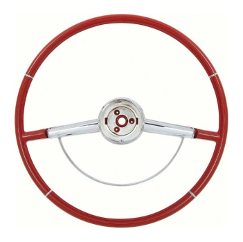 Steering Wheel with Horn Ring for 1964 Chevrolet Impala - Red