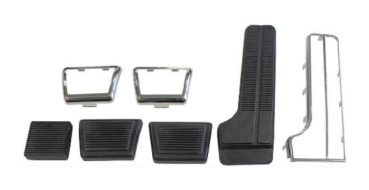 Pedal Pad and Trim Plate Kit for 1964 Pontiac LeMans with Manual Transmission - 7-Piece