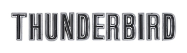 Hauben-Buchstaben-Set für 1964 Ford Thunderbird - THUNDERBIRD