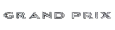 Heck-Emblem für 1964 Pontiac Grand Prix - Buchstaben "GRAND PRIX"