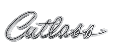 Seitenteil-Embleme für 1965-66 Oldsmobile Cutlass - Schriftzug "Cutlass"