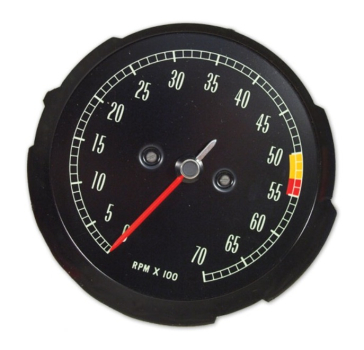 Tachometer for 1965-67 Chevrolet Corvette - 5300 RPM Red Line