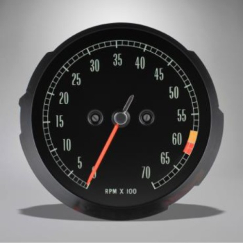 Tachometer for 1965-67 Chevrolet Corvette - 6000 RPM Red Line