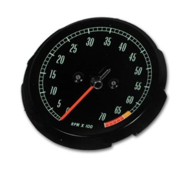 Tachometer for 1965-67 Chevrolet Corvette - 6500 RPM Red Line