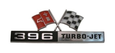 Kotflügel-Embleme für 1965 Chevrolet Corvette - 396 TURBO-JET
