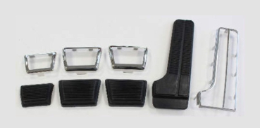 Pedal Pad and Trim Plate Kit for 1965 Pontiac LeMans with Manual Transmission - 8-Piece