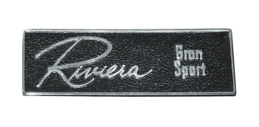 Armaturenbrett-Emblem für 1965 Buick Riviera Gran Sport - Riviera Gran Sport