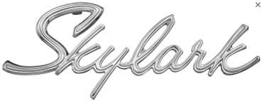Trunk Emblem for 1965 Buick Skylark - Script "Skylark"
