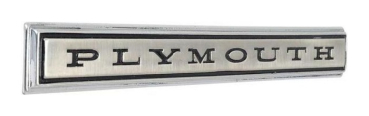 Trunk Emblem for 1965 Plymouth Valiant - PLYMOUTH