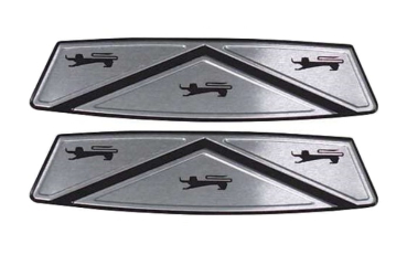 Hood Ornament Decal Inserts for 1965 Ford Galaxie - Set