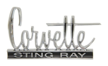 Rear Emblem for 1966-67 Chevrolet Corvette - Corvette STING RAY