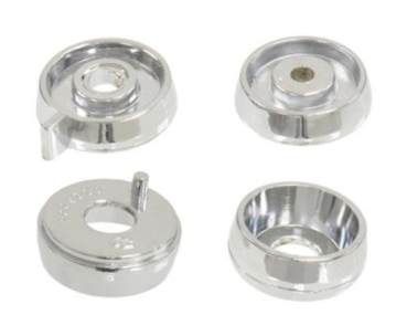 Knob Spacers for 1966-67 Chevrolet Corvette without Air Condition - 4-Piece Set