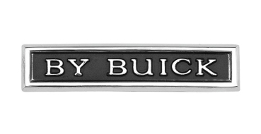Trunk Lid Emblem for 1966-67 Buick Riviera - BY BUICK
