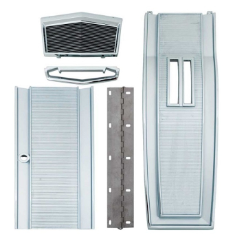 Chrome Console Trim Set for 1966-68 Plymouth B-Body Models with Automatic Transmission - 5-Piece