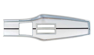 Chrome Console Top Plate for 1966-69 Plymouth A-Body Models with Automatic Transmission