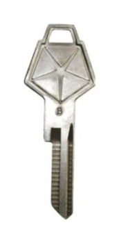 Door/Ignition Key Blank for 1966-74 Dodge