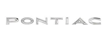 Tail Panel Emblem for 1966 Pontiac GTO - Letters PONTIAC