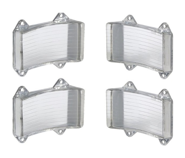 Park/Turn Light Lens Set -Clear- for 1966 Ford Galaxie - 4-Piece