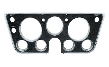 Dash Instrument Bezel for 1967-68 Chevrolet Pickup - Black/Chrome