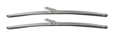 Windshield Wiper Blades "Trico Style" for 1967-68 Mercury Cougar - Stainless Steel / Pair