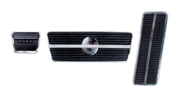 Pedalgummi-Set -B- für 1967-68 Pontiac Firebird mit Automatik-Getriebe und Scheibenbremsen