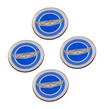 Wheel Cover Center Medallion-Set for 1967-68 Ford Fairlane - blue