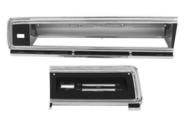 Standard Dash Bezel Set for 1967-69 Dodge Dart Models without AC