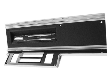 Radio/Heater Control Bezel for 1967-69 Dodge Dart Models without AC