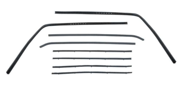 Window Felt Set for 1967-72 Chevrolet/GMC Truck - 8 Pieces without division bar or chrome bead