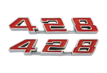 Rocker Panel Emblems for 1967 Pontiac Grand Prix - 428/Pair