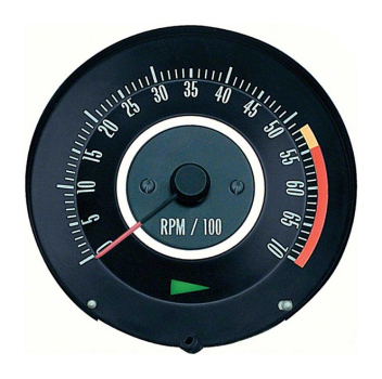 Tachometer for 1967 Chevrolet Camaro 350 or 396/325 HP - 5500 RPM