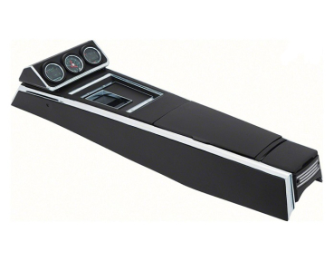 Center Console Assembly with Gauges for 1967 Chevrolet Camaro with 4-Speed Manual Transmission
