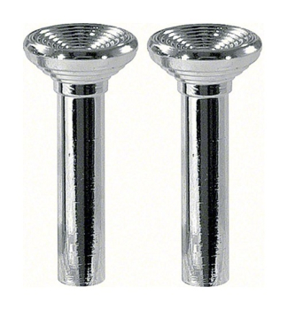 Door Lock Knobs -Chrome- for 1967 Chevrolet Full-Size Models - Pair