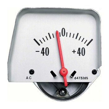 Console Amp Gauge for 1968-69 Chevrolet Camaro - Silver Face