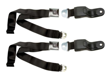 Front Seat Belts for 1968-69 Chevrolet Camaro - Deluxe / Pair